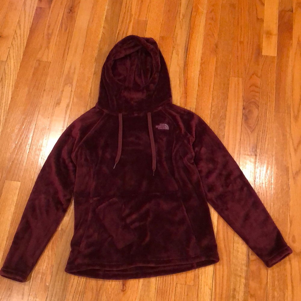 North Face furry fleece hoodie